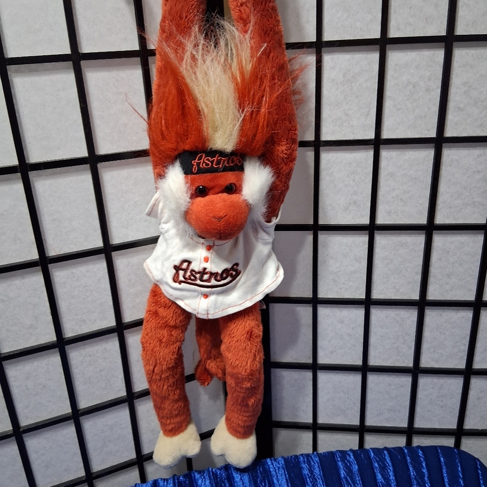 Astros Hanging Monkey Plush